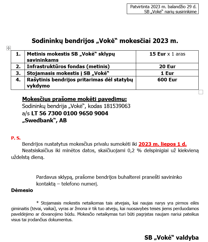 Mokesčiai 2023m
